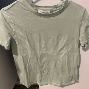 Forever 21 Light Green Short Sleeve Tee